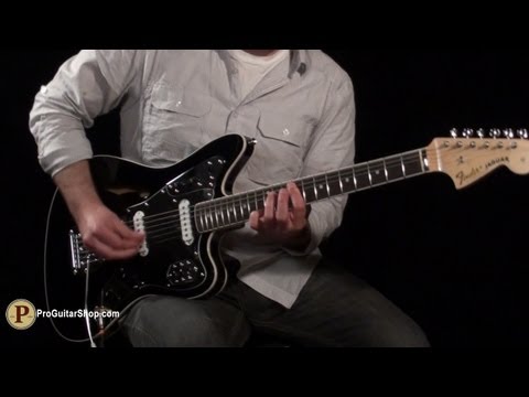 Fender Jaguar Special Edition Thinline Black Semi Hollow Body Electric Guitar –Fender 50th Anniversary- MIJ 2012 - lacquer image 10