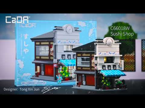 Vidéo CaDA Buildings C66018W : Restaurant de sushis japonais