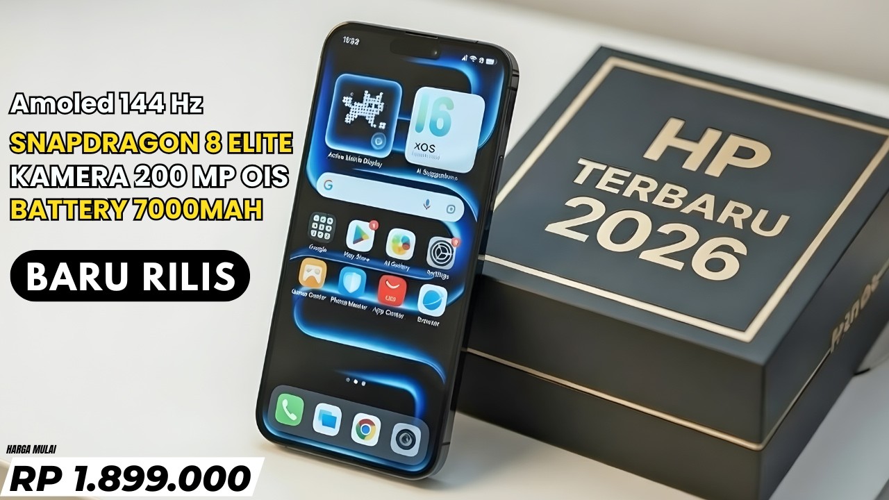 BARU RILIS SEMEWAH INI‼️7000MAH, 12/512 GB, 200 MP OIS - HP TERBARU 2026 LANGSUNG JADI INCARAN