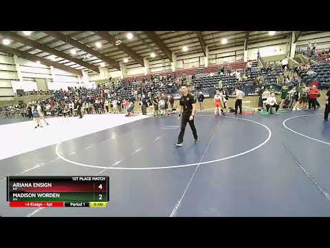 105-110 Lbs 1st Place Match - Ariana Ensign, MT Vs Madison Worden, NV 0ddf