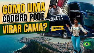 Isso é avião da terra! Estrangeira Pira ao ver Luxos de um ônibus no Brasil