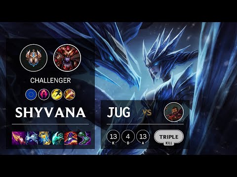 Shyvana Jungle vs Graves - EUW Challenger Patch 11.22