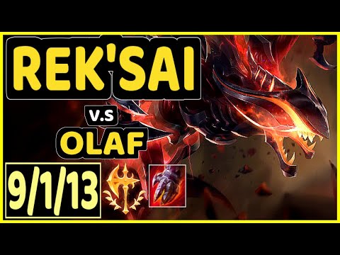 MALRANG (REK'SAI) vs OLAF - 9/1/13 KDA JUNGLE CHALLENGER GAMEPLAY - KR