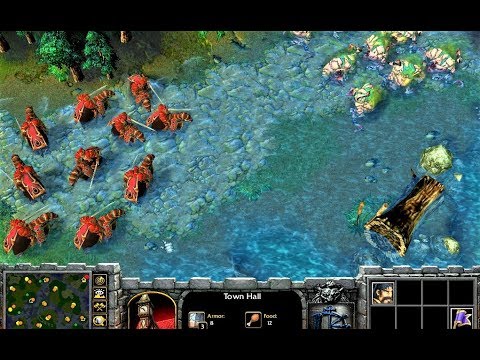 Warcraft 3 Versus - 10 Crusaders (Blood Elves) Vs 10 Abominations (Undead) - (Full Upgrades)