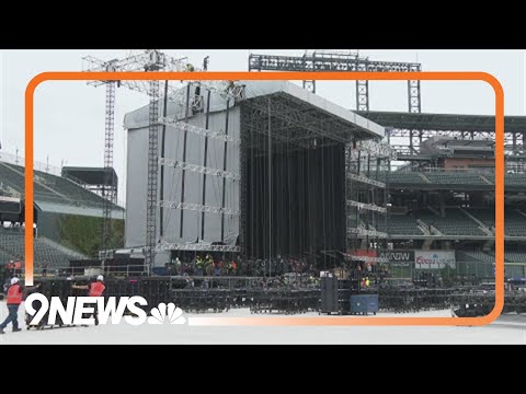 Coors Field stage almost complete for Paul McCartney concert in Denver