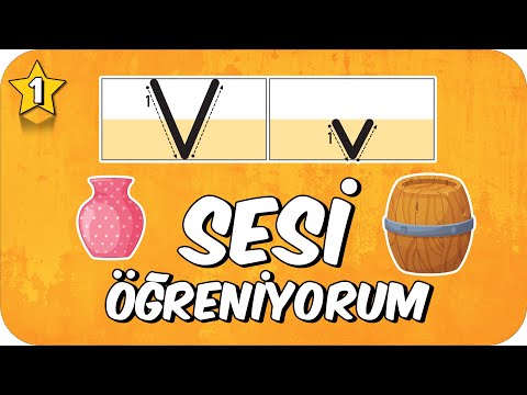 V Sesi Öğretimi 🍒 Okunuşu ve Yazılışı ⚱️ 1.Sınıf #2025