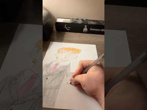 Ya I drew reigen arataka from #mobpsycho100