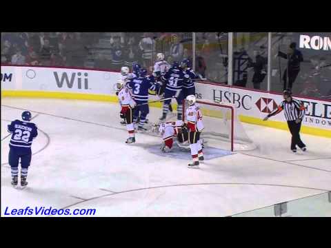 Maple Leafs @ Flames - Nikolai Kulemin Scores - 101216