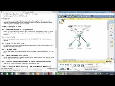 [CCNA S3] 2.3.2.2 Packet Tracer - Configuring Rapid PVST