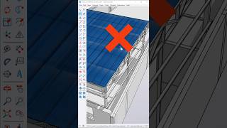 Download lagu Tekstur Atap Seng yang Tepat di SketchUp #shorts #sketchup #architecture mp3