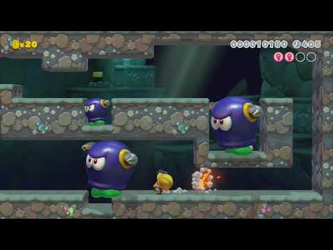 ビルダーマリオの洞窟大作戦 GreatCaveOffensive by セネルク - Super Mario Maker 2 - No Commentary 1bw