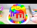 Beautiful Smiley Flower Rainbow Cake Best Miniature Cake Decorating Compilation The Cake Corner