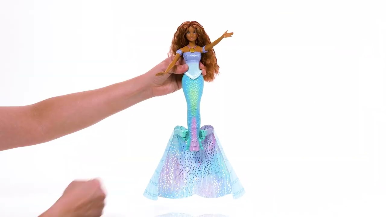 Disney A kis hableány: Ariel baba kék ruhában 30cm - Mattel videó