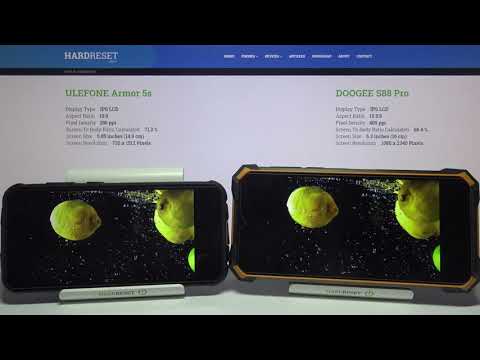 Display Comparison DOOGEE S88 Pro vs ULEFONE Armor 5s – Display Quality Test Head-to-Head