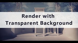Archicad Quick Tip 6, Render with Transparent Background