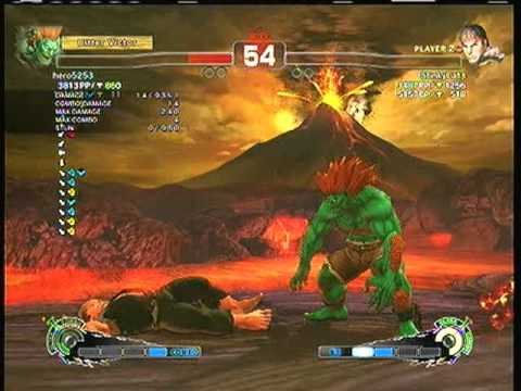 SSF4AE: Blanka (hero5253) vs.  Ryu (StinkyCat3)    SD