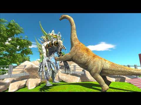 Herbivore Dinosaurs vs Infernals - Animal Revolt Battle Simulator