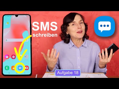 Eine SMS versenden. Smartphonekurs mit dem Samsung Teil 18.