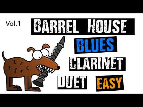 Clarinet Jazz Duet  'Barrel House Blues'- Beginner /Easy