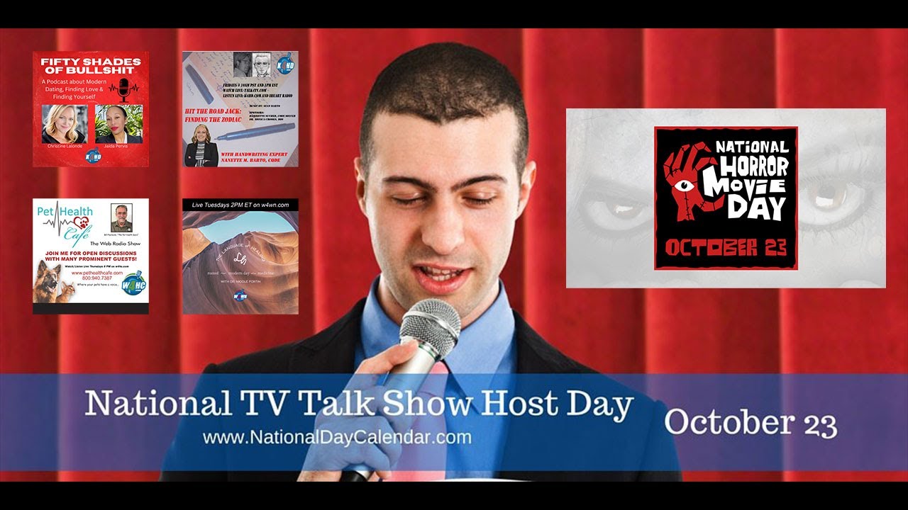Pipeman Celebrates National TV Talk Show Host Day & National Horror Movie Day