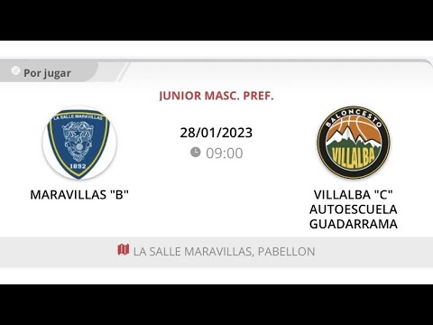 Junior masc C MARAVILLAS - VILLALBA AUTOESCUELA GUADARRAMA