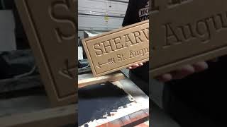 Easiest way to paint V Carved wood signs