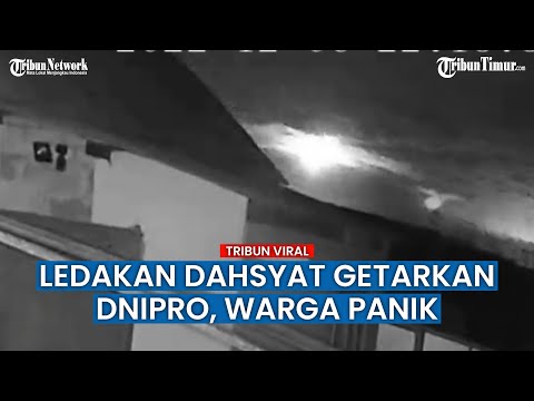 Detik-detik Ledakan Dahsyat Terjadi di Dnipro