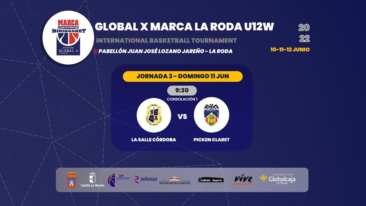 U12F - LA SALLE CORDOBA vs PICKEN CLARET.- Global X MARCA La Roda U12W. Torneo Future Stars 2022
