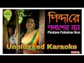 Pindare Polaser Bon Karaoke With Lyrics (Unplugged)| পিন্ডারে পলাশের বন | Trisha | Folk 