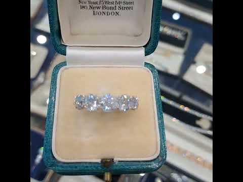 DR419 Exceptional five stone diamond ring, Edwardian