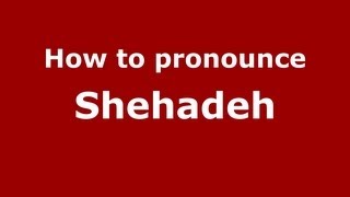 How to pronounce Shehadeh