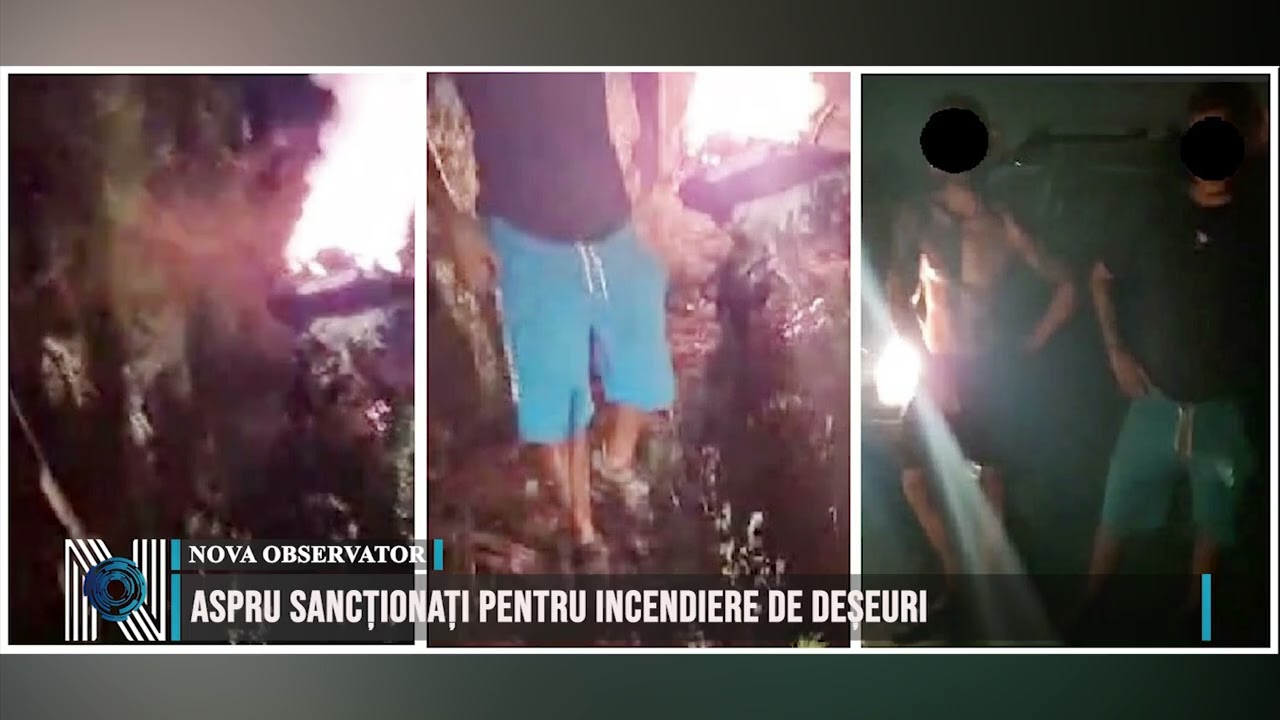 Aspru sancționați pentru incendiere de deșeuri