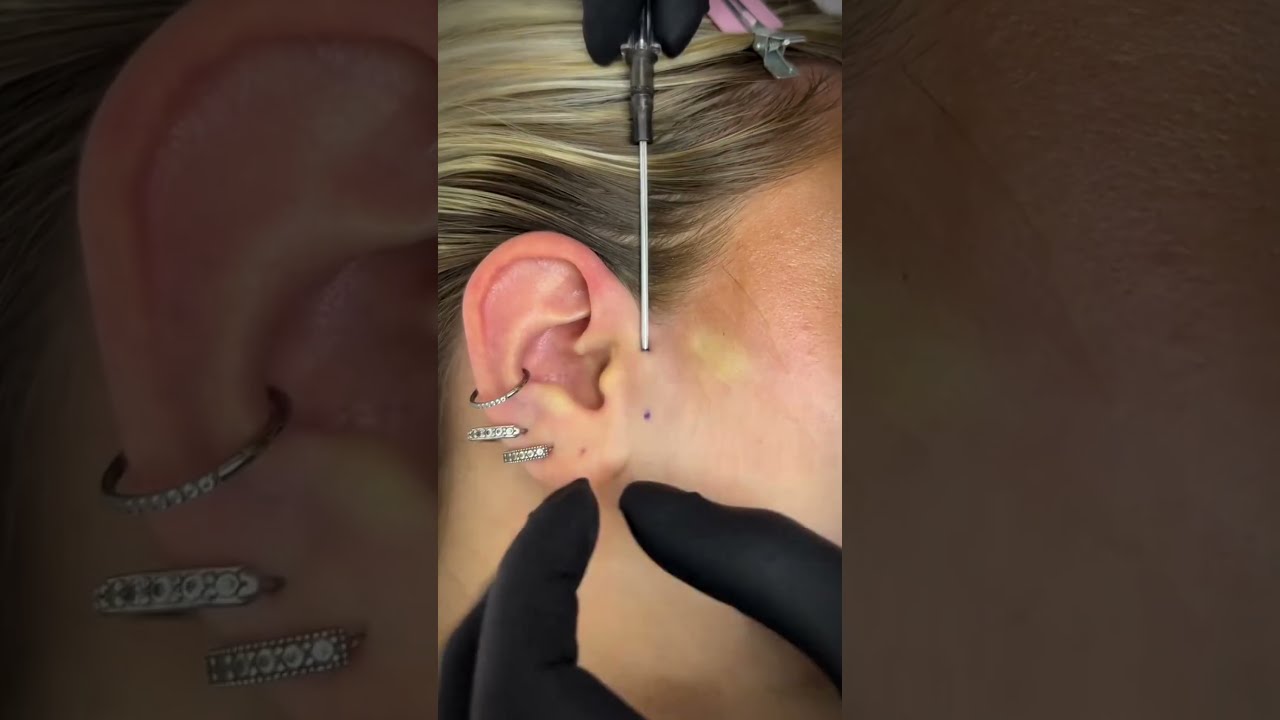 Surface Tragus Piercing ✦ Unique & Bold Ear Piercing Experience!