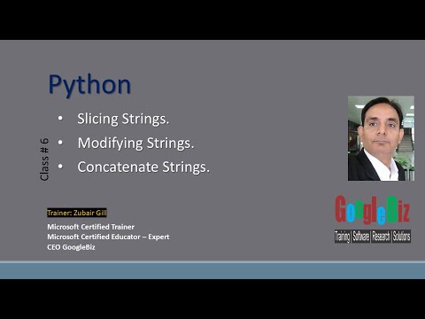 06 Python String Slicing Modify Concatenate
