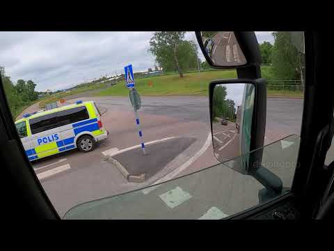 Awesome Truck + Trailer POV drive & engine sound | Kolbäck towards Köping