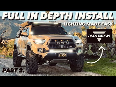 AuxBeam 8GANG Switch Panel - In Depth Install On An Overland Built Quicksand Toyota Tacoma Part 2.