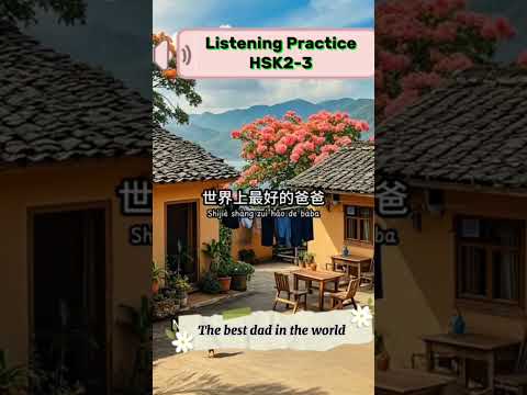 Chinese listening Practice HSK 2-3 ? #chineselanguage #hsk2 #learnchinese #hsk3 #chineselistening