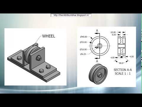 The Wheel Support Assembly_Part 3 - WHEEL by Autodesk Inventor 2017