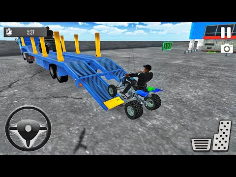 Transporting Quad Bike in Cargo Plane - Police Car Transporter Simulator - Android Gameplay