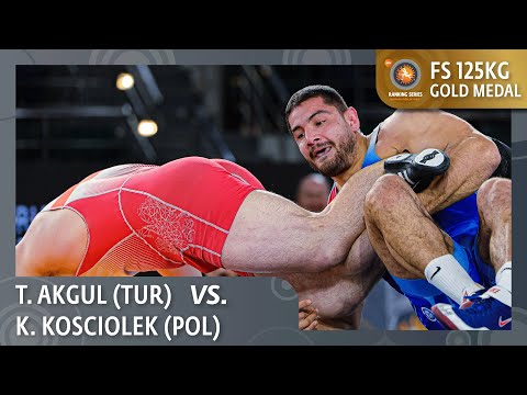 Gold Medal • FS 125Kg • Kamil Tomasz KOSCIOLEK (POL) vs. Taha AKGUL (TUR)