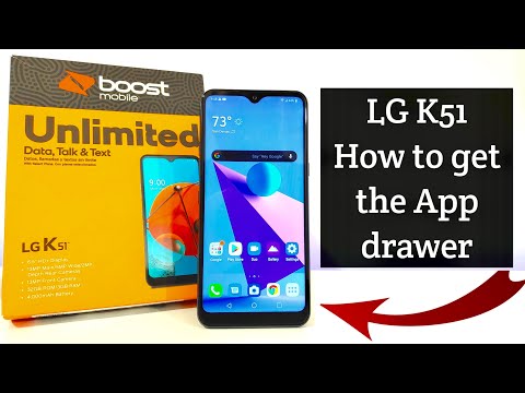 LG K51 How to enable the App drawer