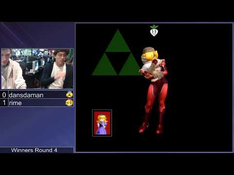 Mass Madness 25 SSBM - rime (Peach) vs. dansdaman (Sheik) - Melee WR4