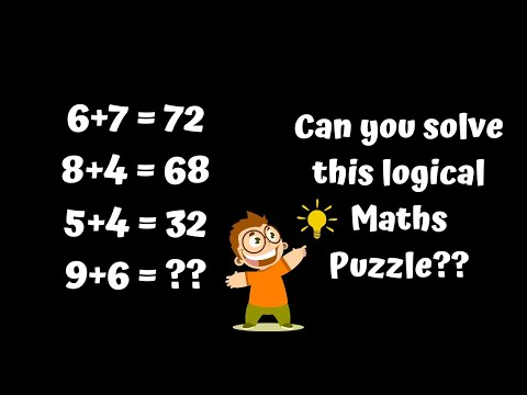 6+7=72 8+4=68 5+4=32 9+6=?? !! Can you solve this logical maths puzzle? Reasoning Tricks!!