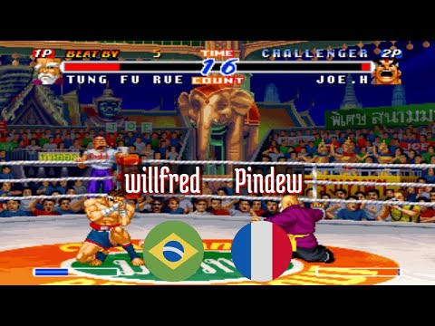 FT10 @rbff2h: willfred (BR) vs Pindew (FR) [Real Bout Fatal Fury 2 rbff2 Fightcade] Apr 24