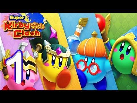 Fun New Game -Super Kirby Clash Gameplay Walkthrough Part 1 - Story Quest Seaside & Dunes