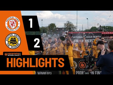 HIGHLIGHTS Brackley Town 1-2 Boston United | Boston complete turnaround win to book National return