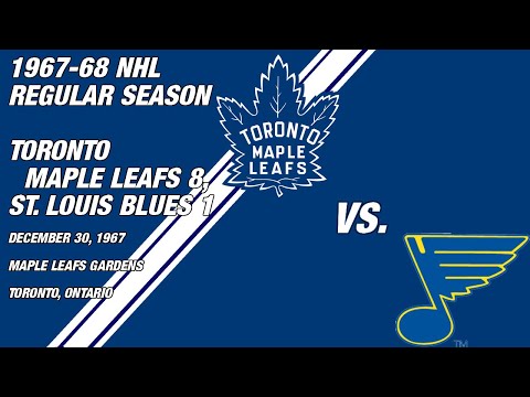 December 30, 1967: St. Louis Blues at Toronto Maple Leafs