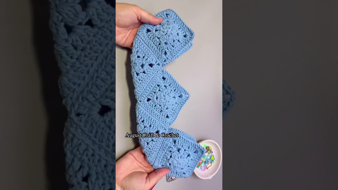 Crochet  granny square bag. #crochetbag #easybag #crochet #easybagmaking #diycrochê #easycrochet