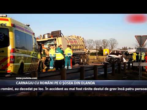 Carnagiu cu români pe o şosea din Olanda