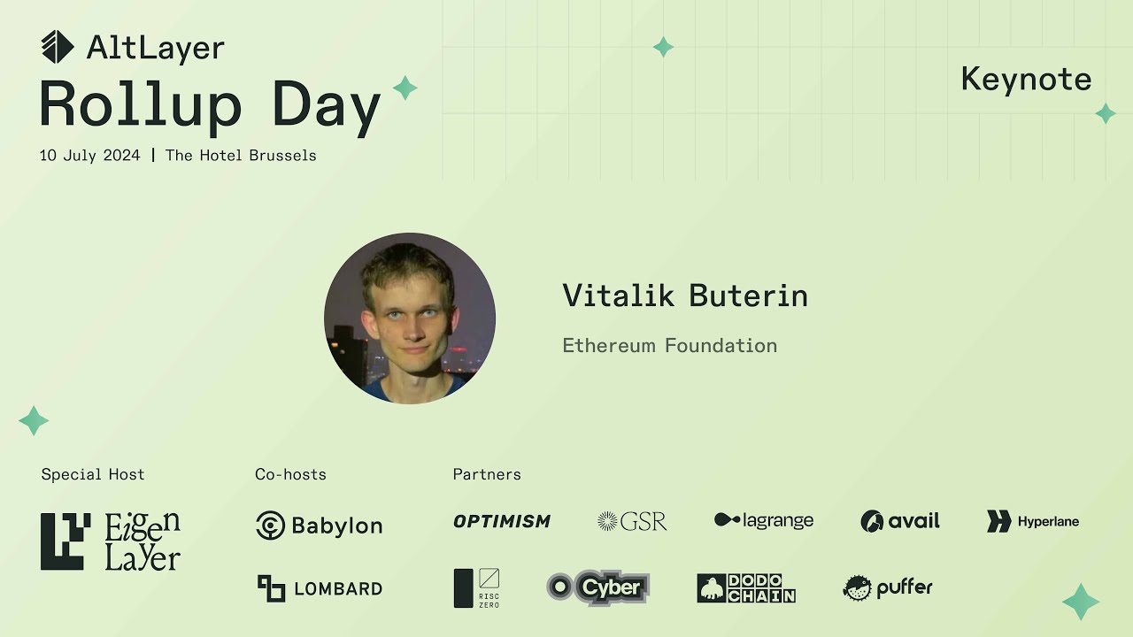Keynote by Vitalik Buterin